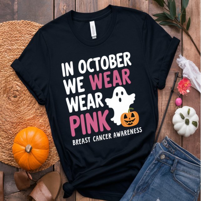 T-shirt Porter rose Octobre Cancer du sein Tee (Créateur téléchargé)