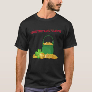 T-shirt Porter Un Petit Pot St Patty Day Sarcastique Plais