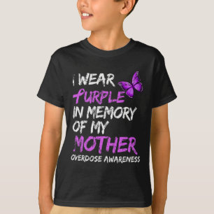 T-shirt Porter Violet En Mémoire De Mon Mère Surdose Accor