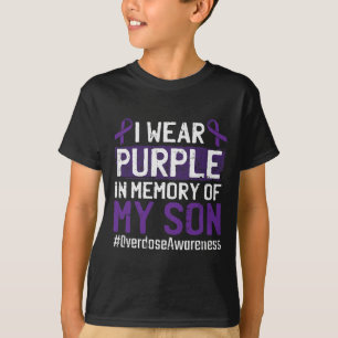 T-shirt Porter Violet Pour Mon Fils Surdose De Sensibilisa