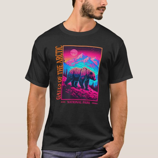 T-shirt PORTES DU Parc National DE L'ARCTIQUE (Devant)