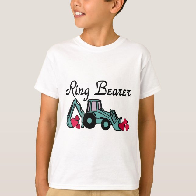 T-shirt Porteur de bague Backhoe (Devant)