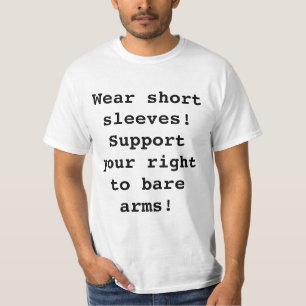 T-shirt Portez des manches courtes ! Soutenez votre droit