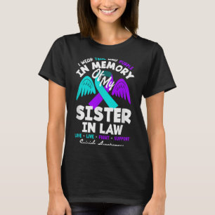 T-shirt Portez du sarcelle et du violet en mémoire de ma b