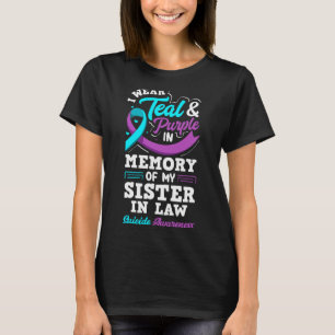 T-shirt Portez du sarcelle et du violet en mémoire de ma b