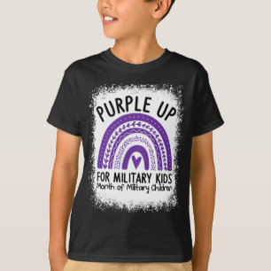T-shirt Portez du violet pour les enfants de militaires En