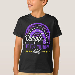 T-shirt Portez du violet pour les enfants militaires Arc-e