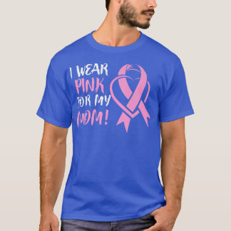 T-shirt Portez Le Rose Pour La Mère Soutien Pour Le Cancer