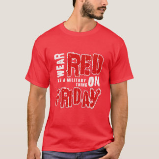 T-shirt Portez le rouge le vendredi
