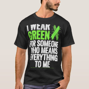 T-shirt Portez Le Ruban Vert Combattre La Stigma Santé Men