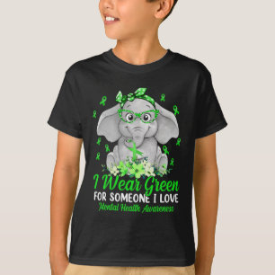 T-shirt Portez le vert pour la sensibilisation à la santé 