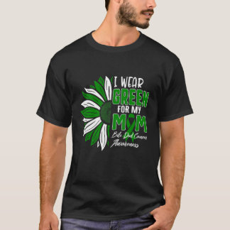 T-shirt Portez le vert pour ma mère Bile Ducky Cancer Sens