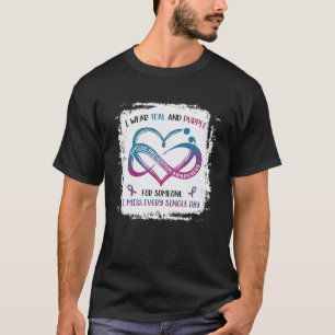 T-shirt Portez Le Violet Turquoise Pour Quelqu'Un Que Je M