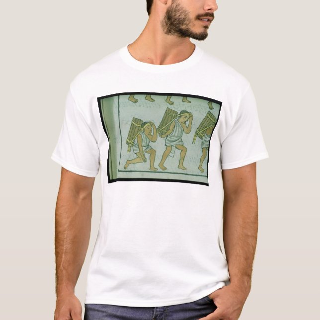 T-shirt Portiers aztèques, 'du Codex florentin (Devant)