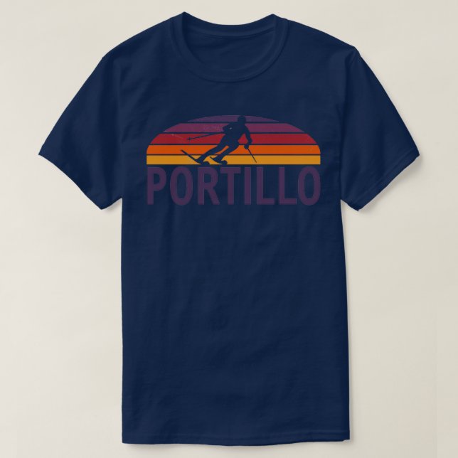 T-shirt Portillo Chili Amérique du Sud Station de ski Snow (Design devant)