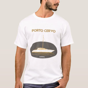 T-shirt Porto Cervo Sardinia Yacht - Or Été