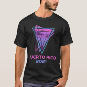 T-shirt Porto Rico 2021 Famille Vacation Correspondant Vap