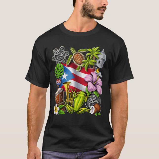 T-shirt Porto Rico Boricua Pride (Devant)