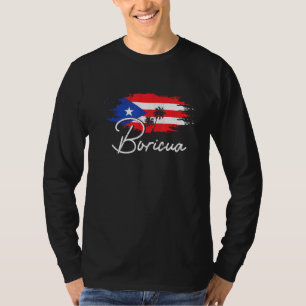T-shirt Porto Rico Boricua Puerto Rican Flag Pride Vintag