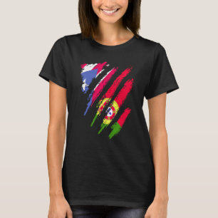 T-shirt Porto Rico Drapeau Portugal Gros Patriot Pays St