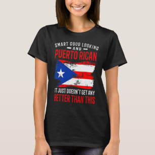 T-shirt Porto Rico Drapeau Smart Bon look Et Puerto Ric