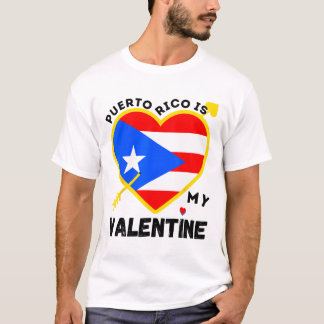 T-shirt Porto Rico est ma Saint Valentin Puerto