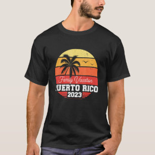 T-shirt Porto Rico Famille Vacances 2023 Matching Holiday
