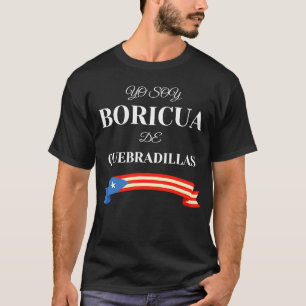 T-shirt Porto Rico Fier Boricua De Quebradillas