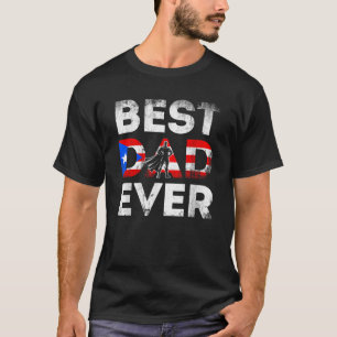 T-shirt Porto Rico Papa Porto Rico Père Superhero Hero