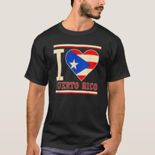 T-shirt Porto Rico Portoricain Drapeau Amour Fan 4