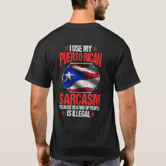 T-shirt Porto Rico Sarcasm Vintage Portoricain Drapeau Pri