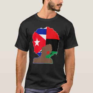 T-shirt Portoricaine Africaine Noire Femme Afro Hair Pride