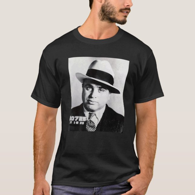 T-shirt Portrait Al Capone Gangster (Devant)