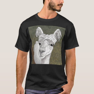 T-shirt Portrait Alpaca 2