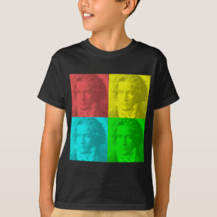 T-shirt Portrait Beethoven En Carré