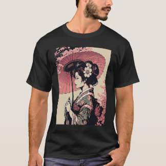 T-shirt Portrait classique Geisha