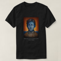 Portrait d'Arthur Rimbaud avec citation