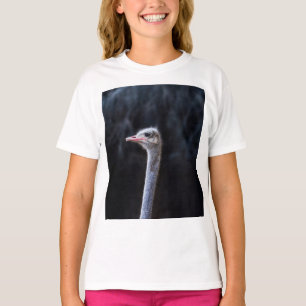 T-shirt portrait d'autruche