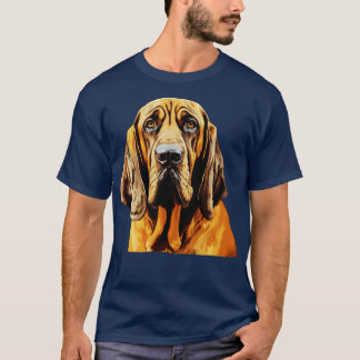 T-shirt Portrait de Bloodhound