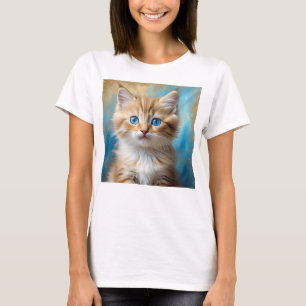 T-shirt Portrait de chat adorable
