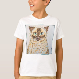 T-shirt Portrait de chat coloré et original