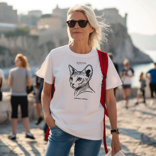 T-shirt Portrait de chat Sphynx