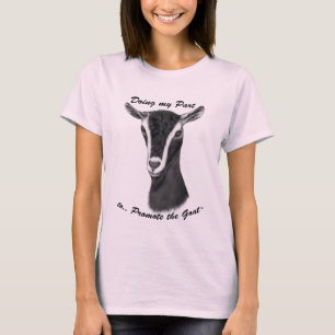 T-shirt Portrait de chèvre alpine