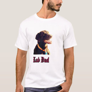 T-shirt Portrait de chien Labrador Retriever au chocolat m