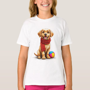 T-shirt Portrait de chien mignon