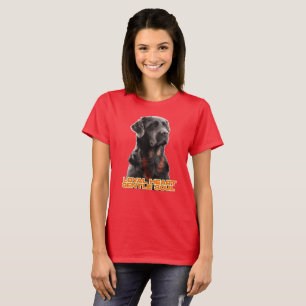 T-shirt Portrait de chien noir élégant - Art réaliste pour