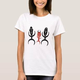 T-shirt portrait de danse tribale Abstraite africaine