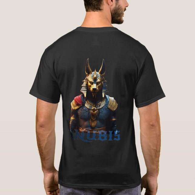 T-shirt Portrait de dieu Anubis, style art nft (Dos)