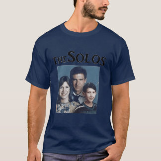 T-shirt portrait de famille solo rétro