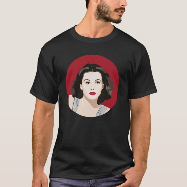 T-shirt Portrait de Hedy Lamarr (Devant)